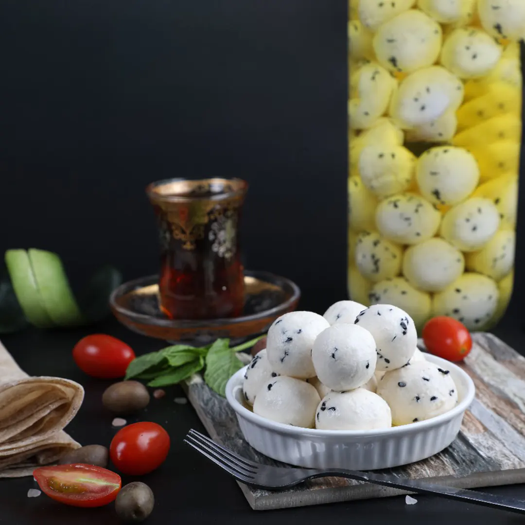 Labneh Balls with Black Seeds