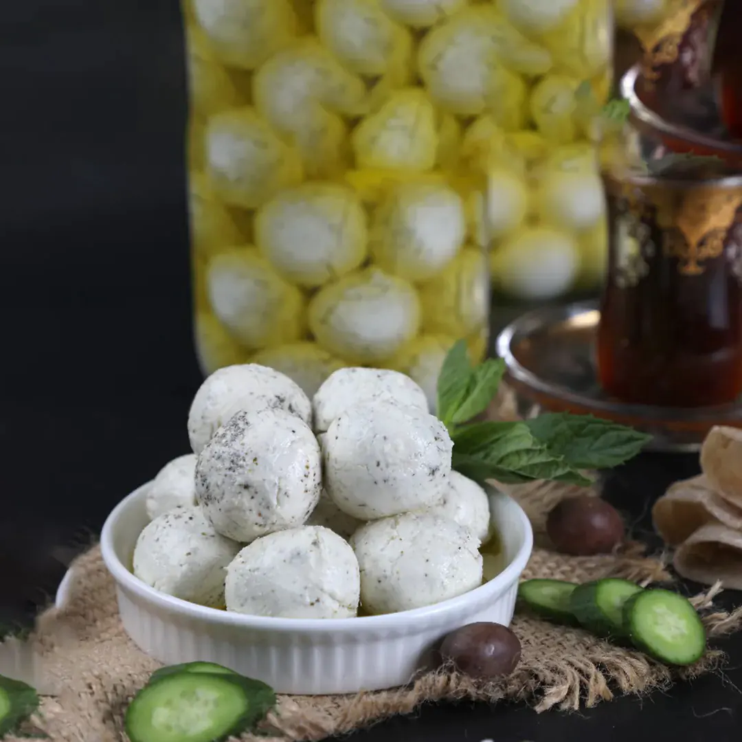 Labneh Balls with Mint-e