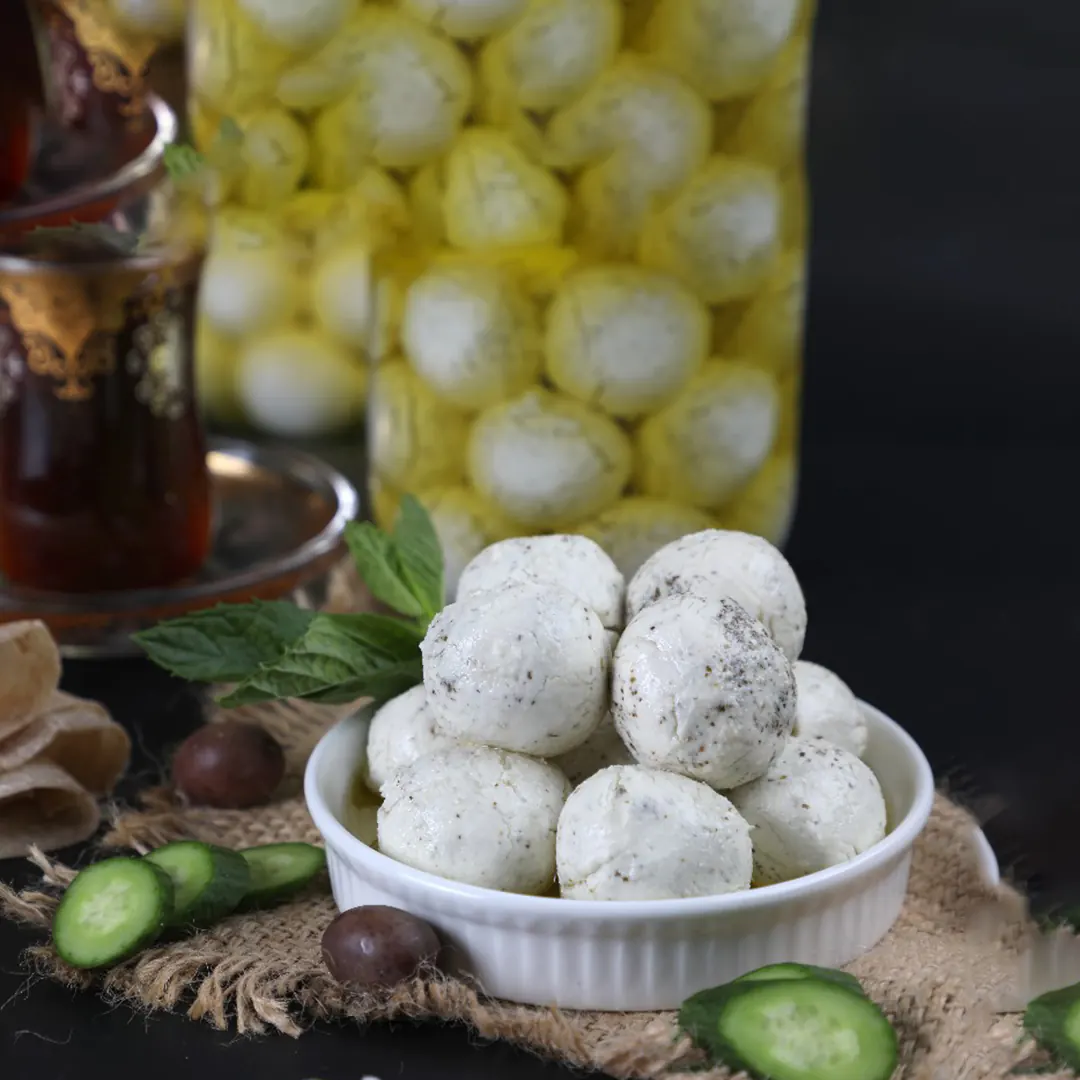 Labneh Balls with Mint