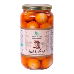 لبنة مكورة بالشطة