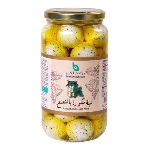 لبنة مكورة بالنعنع